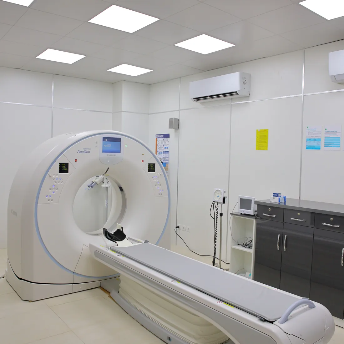 Canon CT scanner installed in a hospital imaging suite